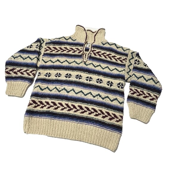 Harringtons Vintage Ecuador Wool Knit Sweater Pullover Americana XL - Picture 1 of 11